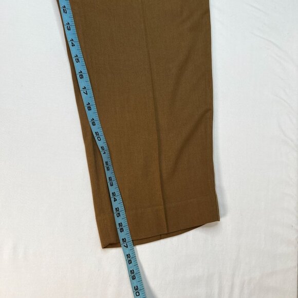 Vince Darted Pull-on Pants In Dark Hazel Tan Brown Viscose Straight Leg Large - Picture 10 of 13